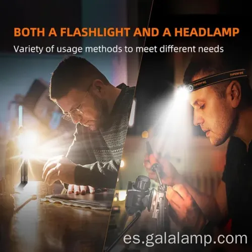 Luz de campamento LED de clip compacia